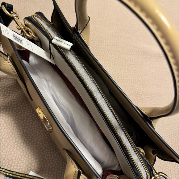 Marc Jacobs Beige Satchel with Gold Accents - Picture 6 of 13